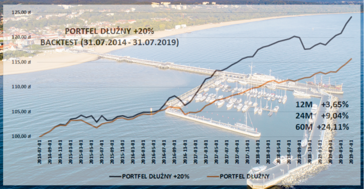 Portfel dłużny +20%