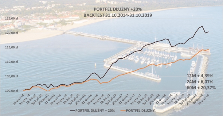 Portfel dłużny +20%